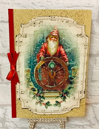 2 Shaped Sheet Music Christmas Toppers - Transport - Male by Anita Henery