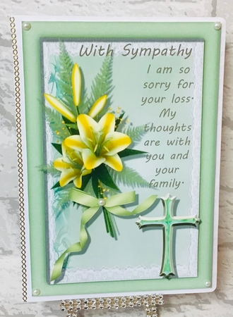 Two Lovely Sympathy Toppers  by Anita Henery