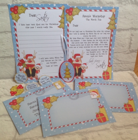 Xmas Rudolph Child's Santa Letter to and from Santa by Anita Henery
