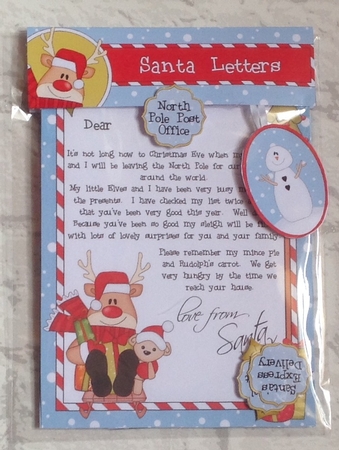 Xmas Rudolph Child's Santa Letter to and from Santa by Anita Henery