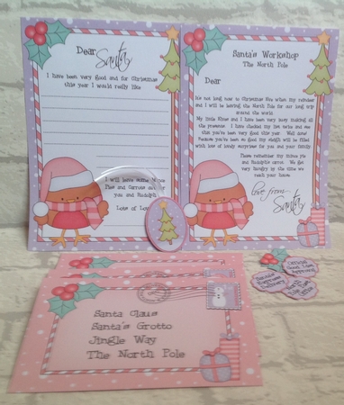 Xmas Bobbin Robin Child's Santa Letter to and from Santa by Anita Henery