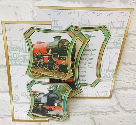Fold Back Pop-up - Steam Trains by Anita Henery