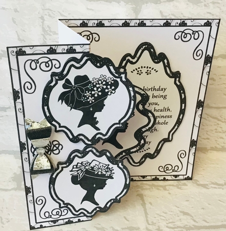 Fold Back Pop-up victorian Ladies by Anita Henery