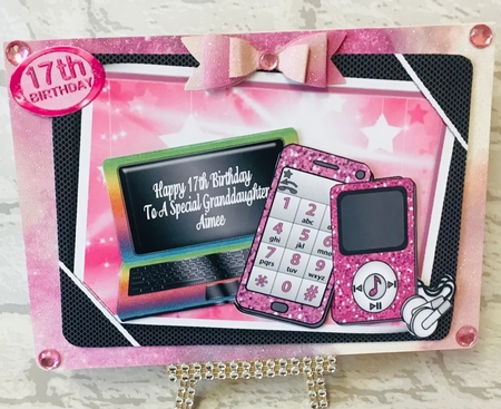 Girls Pink Gadgets & Things, Mobile, Laptop, Mp3 Player by Anita Henery