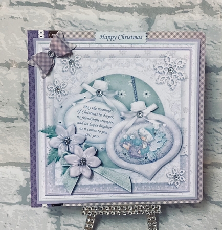 Christmas Baubles Frosty Fairy Decoupage 8x8 Mini Kit by Anita Henery