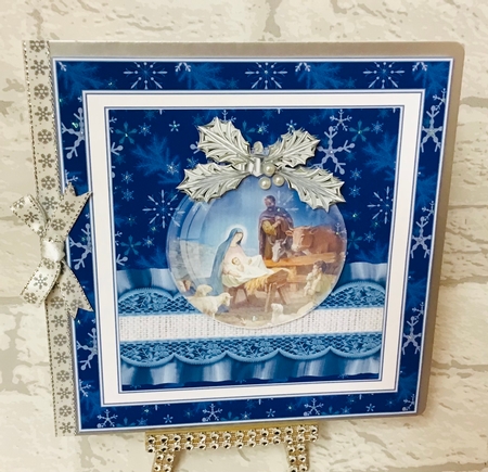 Christmas Bauble Nativity Scene 3 by Anita Henery