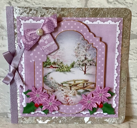 Lilac Snowscene My Wife 6in Christmas Step by Step by Anita Henery