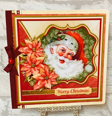 Vintage Jolly Santa Christmas Decoupage 7.5 Mini Kit by Anita Henery