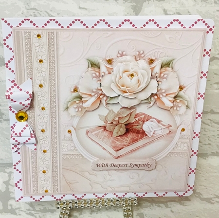 Sympathy Bible & Rose 8x8 Decoupage Mini Kit by Anita Henery