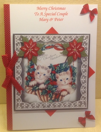 Vintage Christmas Kittens by Anita Henery