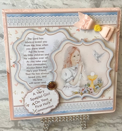 First Holy Communion Girl & Dove 8x8 Mini Kit by Anita Henery