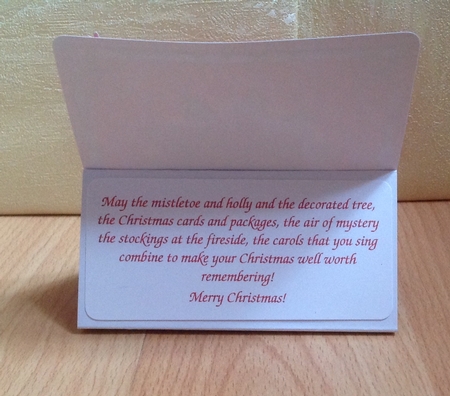 Christmas Tea Bag Easel Card Mini Kit by Anita Henery