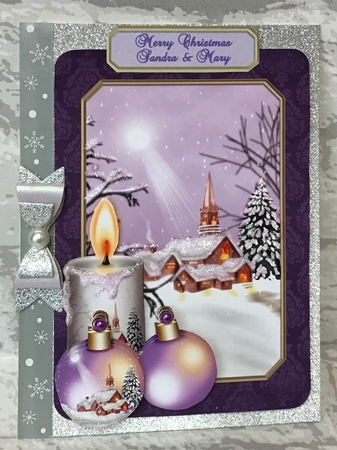 Christmas Scene Card Front 4 by Anita Henery
