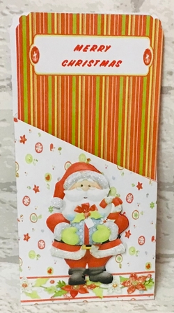 HO HO HO SANTA 1 MONEY HOLDER CARD by Anita Henery