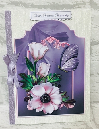 Blissful Blooms 2 Screen Shaped Card Front with Step by Step by Anita Henery