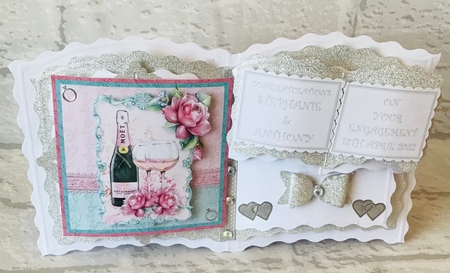 CHAMPAGNE CELEBRATIONS 8x8 All Occasions Decoupage & Insert Mini Kit by Anita Henery
