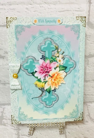 Cross and Flowers 4 by Anita Henery