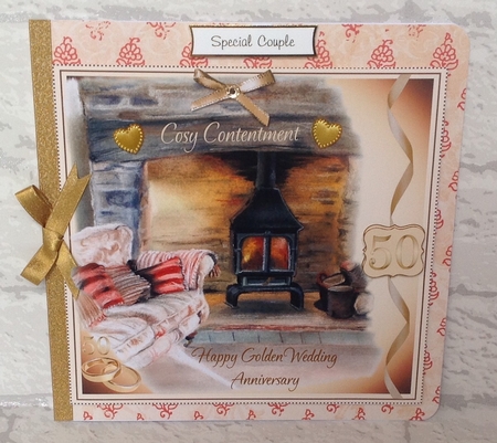 GOLDEN WEDDING ANNIVERSARY COSY CONTENTMENT by Anita Henery