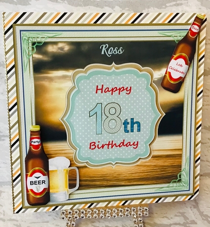 Happy 18th Birthday By the River Topper by Anita Henery