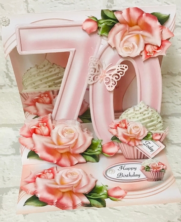 Special Birthday Roses & Cupcakes Easel - Bumper Kit - Ages 30 to 90 by Anita Henery