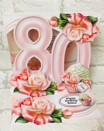 Special Birthday Roses & Cupcakes Easel - Bumper Kit - Ages 30 to 90 by Anita Henery