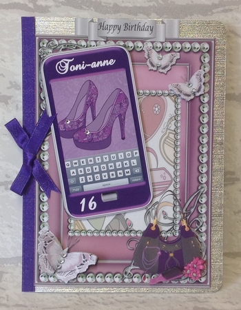 Shoes Phone Purple by Anita Henery