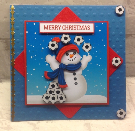 FOOTBALL SNOWMAN QUICK CARD SHEET 2 by Anita Henery