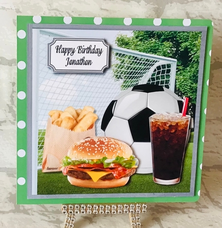 Football, net and fast food by Anita Henery