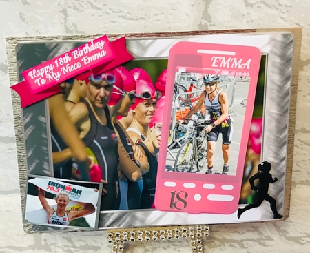 Triathlon Phone Card - Female by Anita Henery