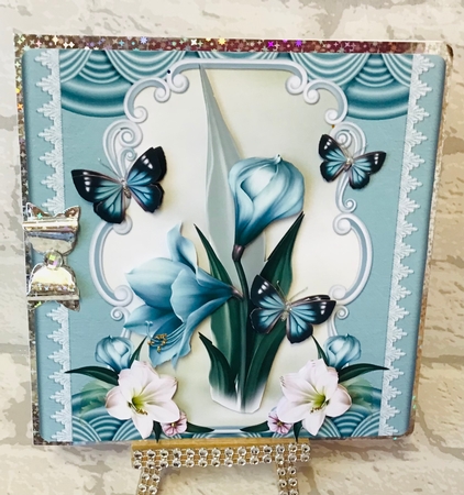 Jade orchids and butterflies by Anita Henery
