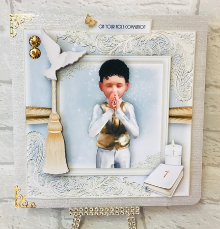 Communion/Confirmation Boy card Front Kit by Anita Henery