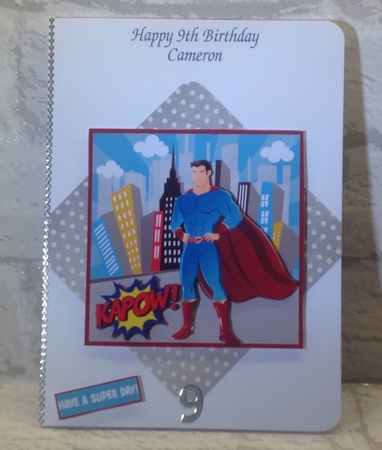 SUPER HERO - QUICK CARD by Anita Henery