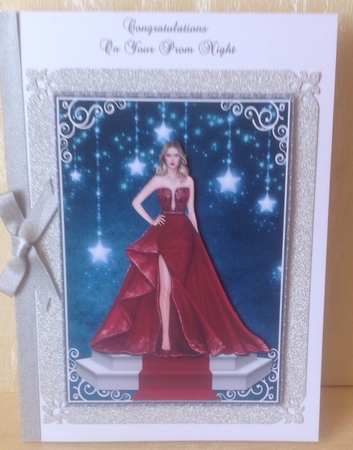 5x7 RED BALL DRESS  by Anita Henery