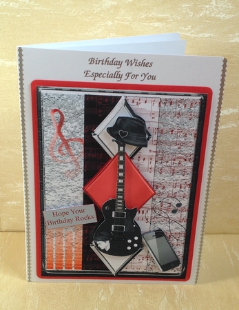 Black and Chrome Guitar by Anita Henery