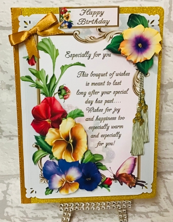 Pansey riot with verse mini kit by Anita Henery