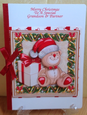 Gorgeous Christmas Bear 8x8 by Anita Henery