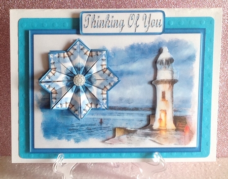 JJ LIGHTHOUSE TEA BAG 7X5 FATHERS DAY BIRTHDAY AND MORE MINI KIT by Anita Henery
