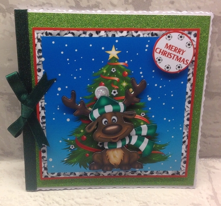 CELTIC FOOTBALL REINDEER by Anita Henery