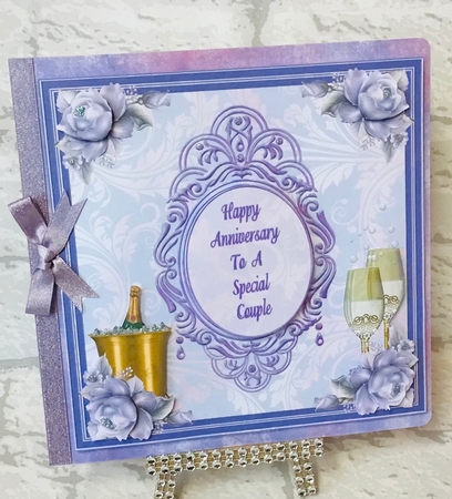 Golden Anniversary Decoupage Topper  by Anita Henery