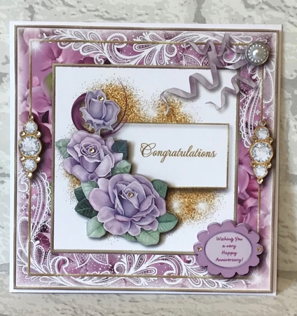 Wishing You the Very Best Card Topper  by Anita Henery