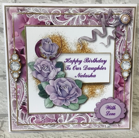 Wishing You the Very Best Card Topper  by Anita Henery