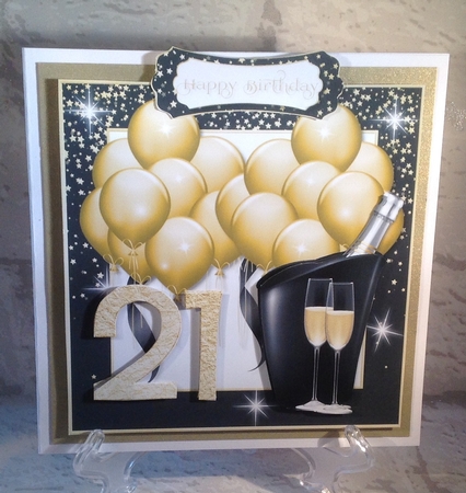 Gold Balloons 21 by Anita Henery