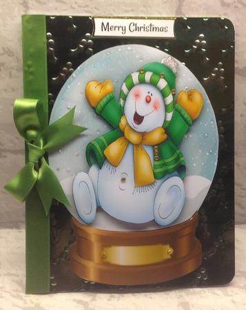 2 lovely snow globe Toppers  by Anita Henery