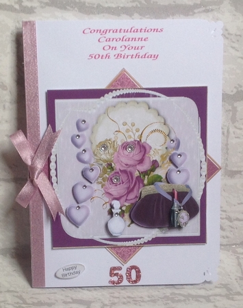 Shes A Lady Card Topper  by Anita Henery