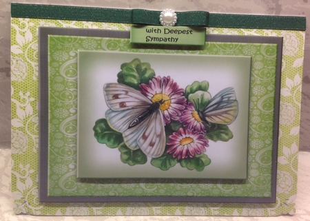 Sympathy Butterflies &  Flowers by Anita Henery