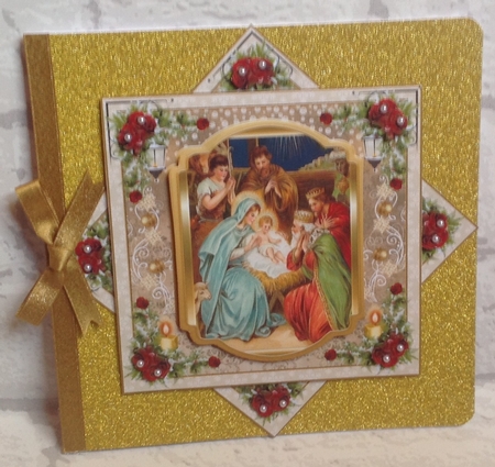 Silent Night Christmas Topper  by Anita Henery