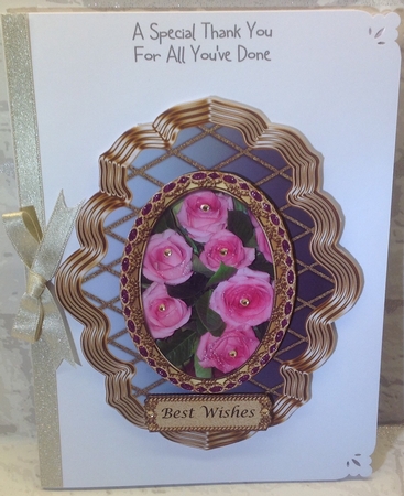 Shaped Topper With Roses by Anita Henery