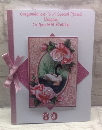 Beautiful Swan & Roses 2 by Anita Henery