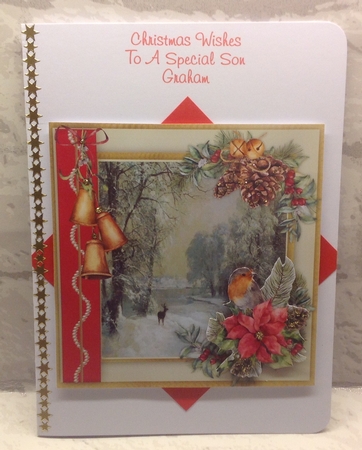 Beautiful Christmas Scene wiith Bells   by Anita Henery