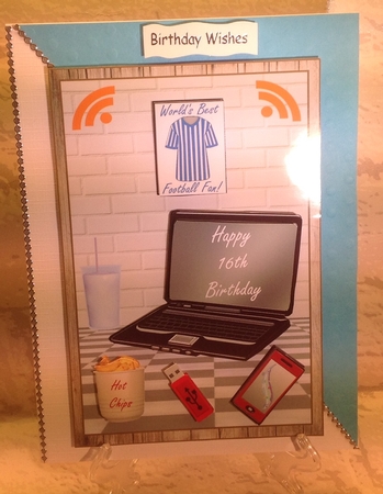 Happy Birthday 16 - 18 Age Decoupage Topper 2 by Anita Henery